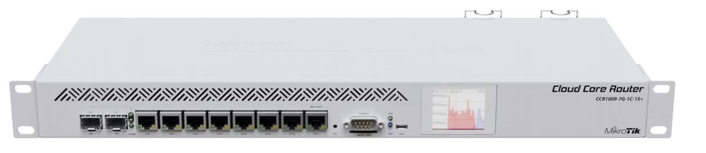 MICROTIK WOLKENKERN-ROUTER 1,2GHZ CCR1009-7G-1C-1S+