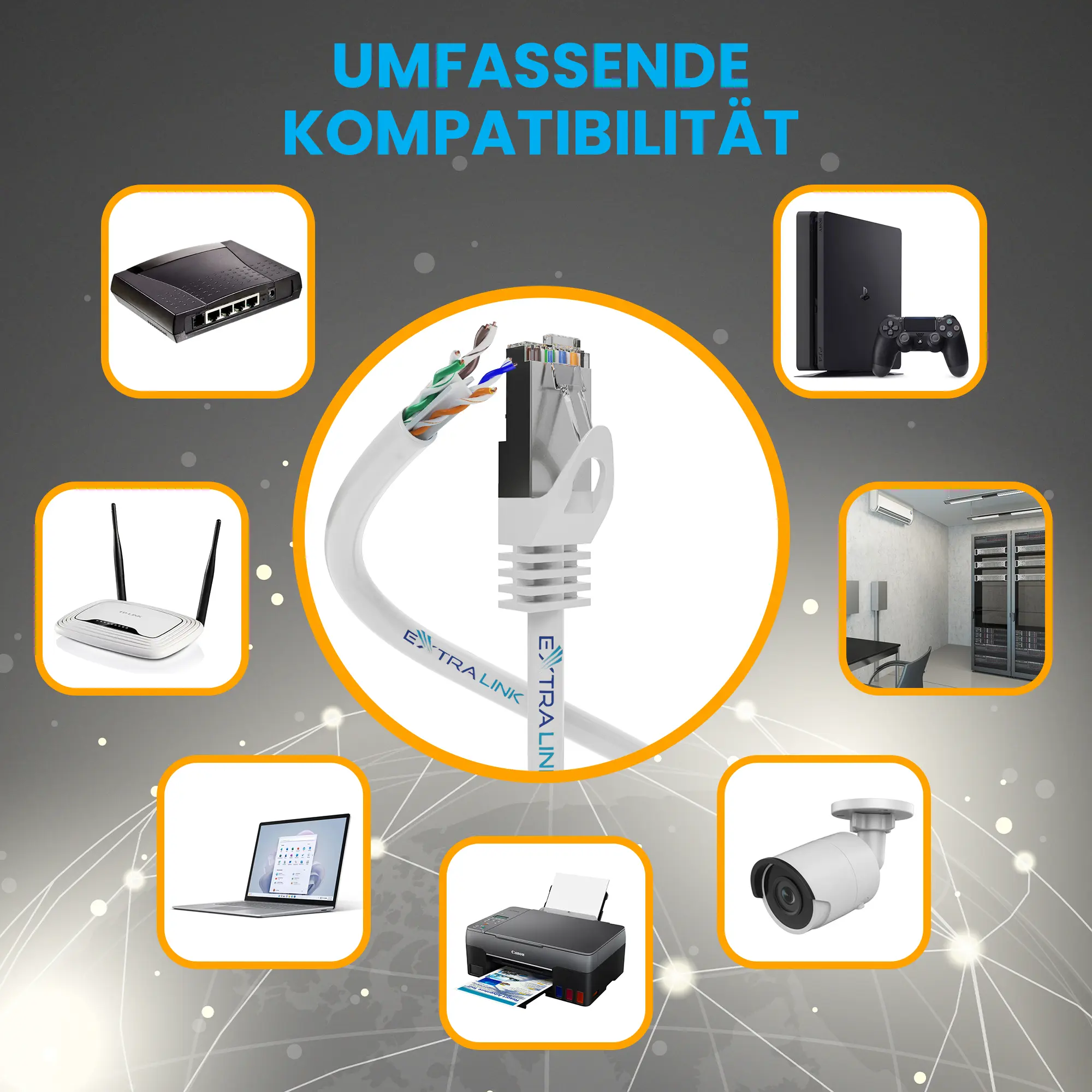 EXTRALINK CAT6 UTP (U/UTP) V2 VERDRILLTE ZWEIDRAHTLEITUNG FÜR DEN INNENBEREICH 305M