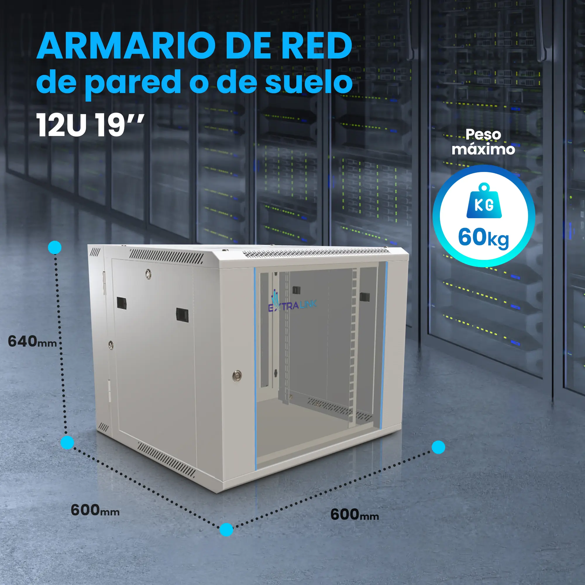 EXTRALINK Altura del gabinete