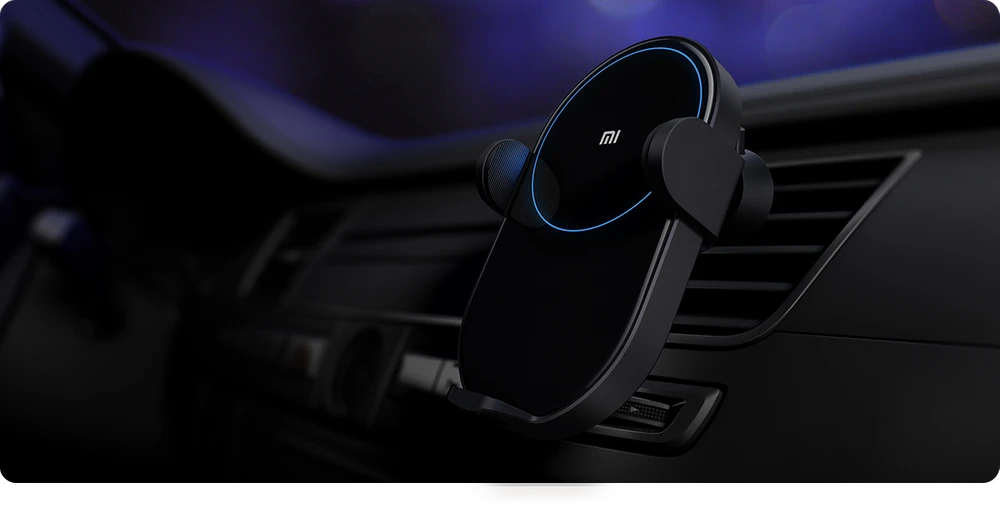 Xiaomi Mi Wireless Caricabatterie da auto senza fili - Supporto per auto con caricabatterie