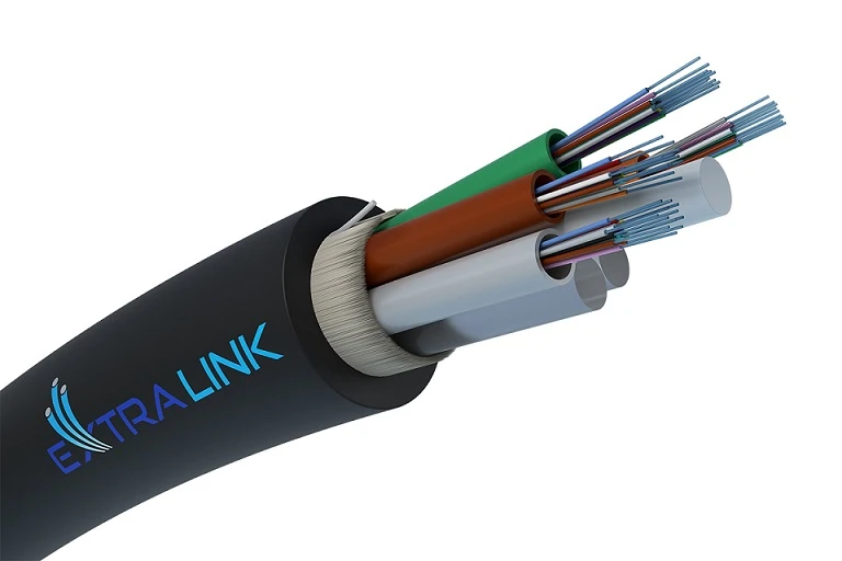 Cabo aéreo de fibra óptica ADSS 48F