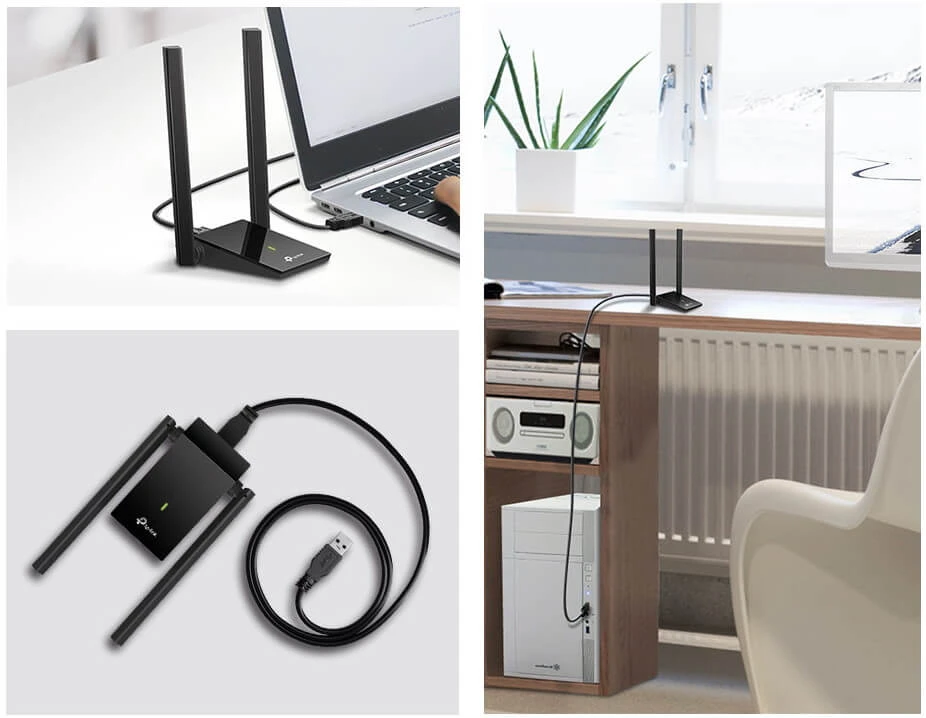 TP-LINK ARCHER T4U PLUS ADAPTER USB WIRELESS AC1300 2.4GHZ, 5GHZ
