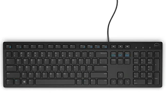 DELL KB216 QUIETKEY KLÁVESNICE US-EURO QWERTY, USB, ČERNÁ (580-ADHK)