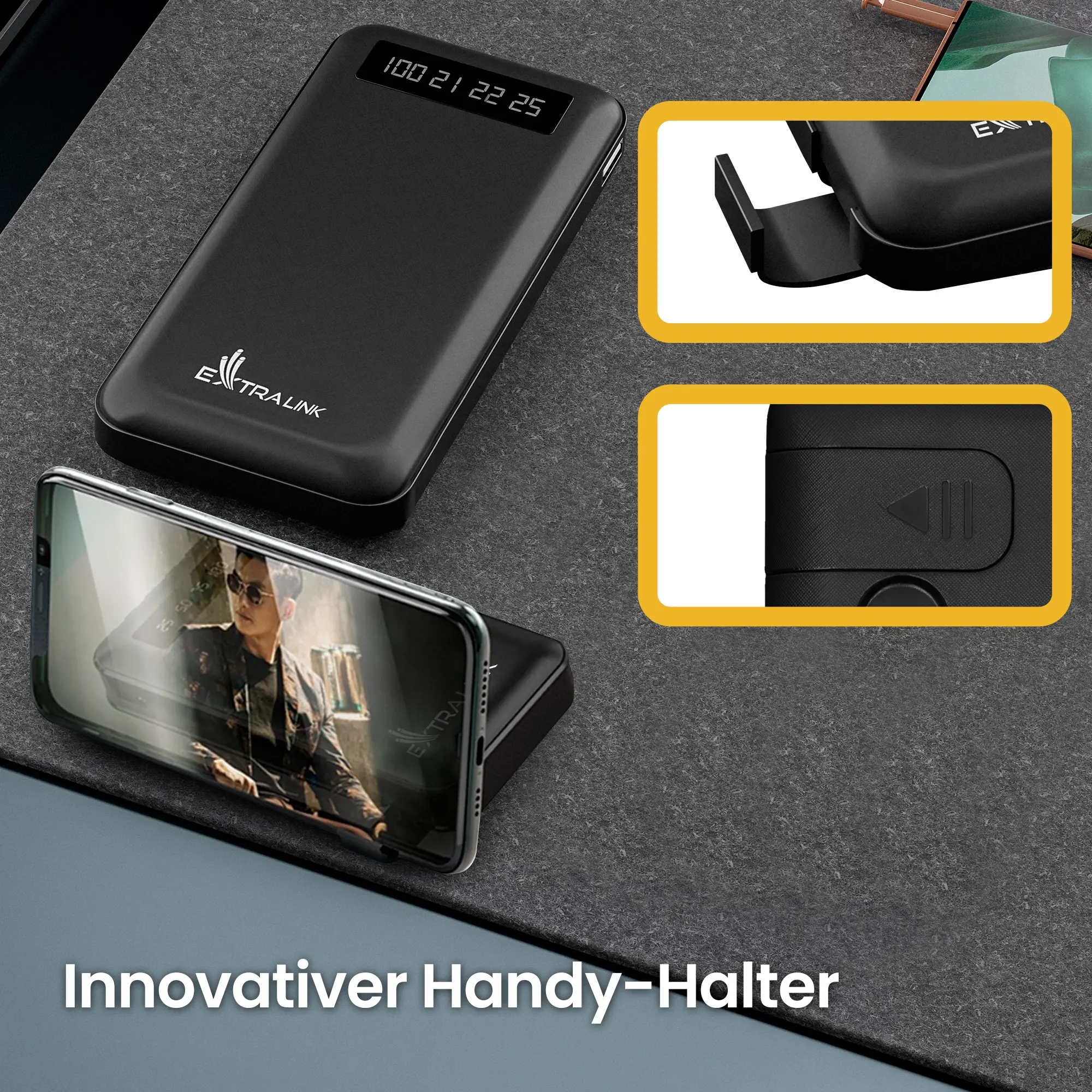 EXTRALINK EPB-083 10000MAH 5V POWER BANK SCHWARZ