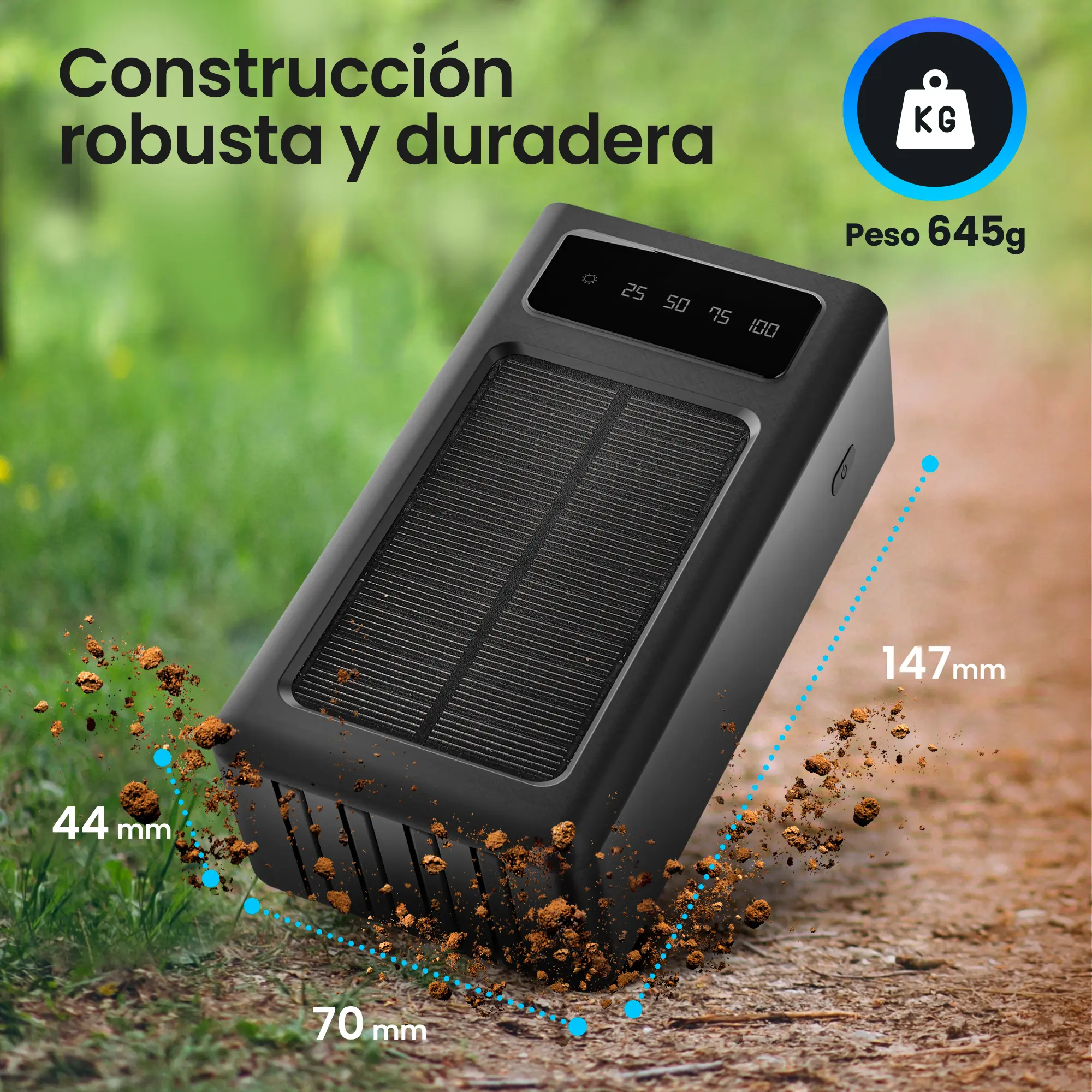 EXTRALINK EPB-093 30000MAH SOLAR POWER BANK NEGRO