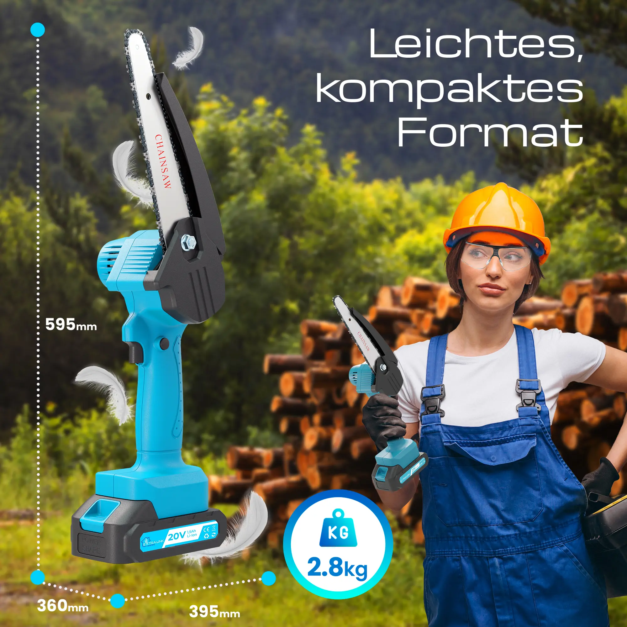 EXTRALINK ELEKTRISCHE 6 ZOLL KETTENSÄGE TM-107 batna24