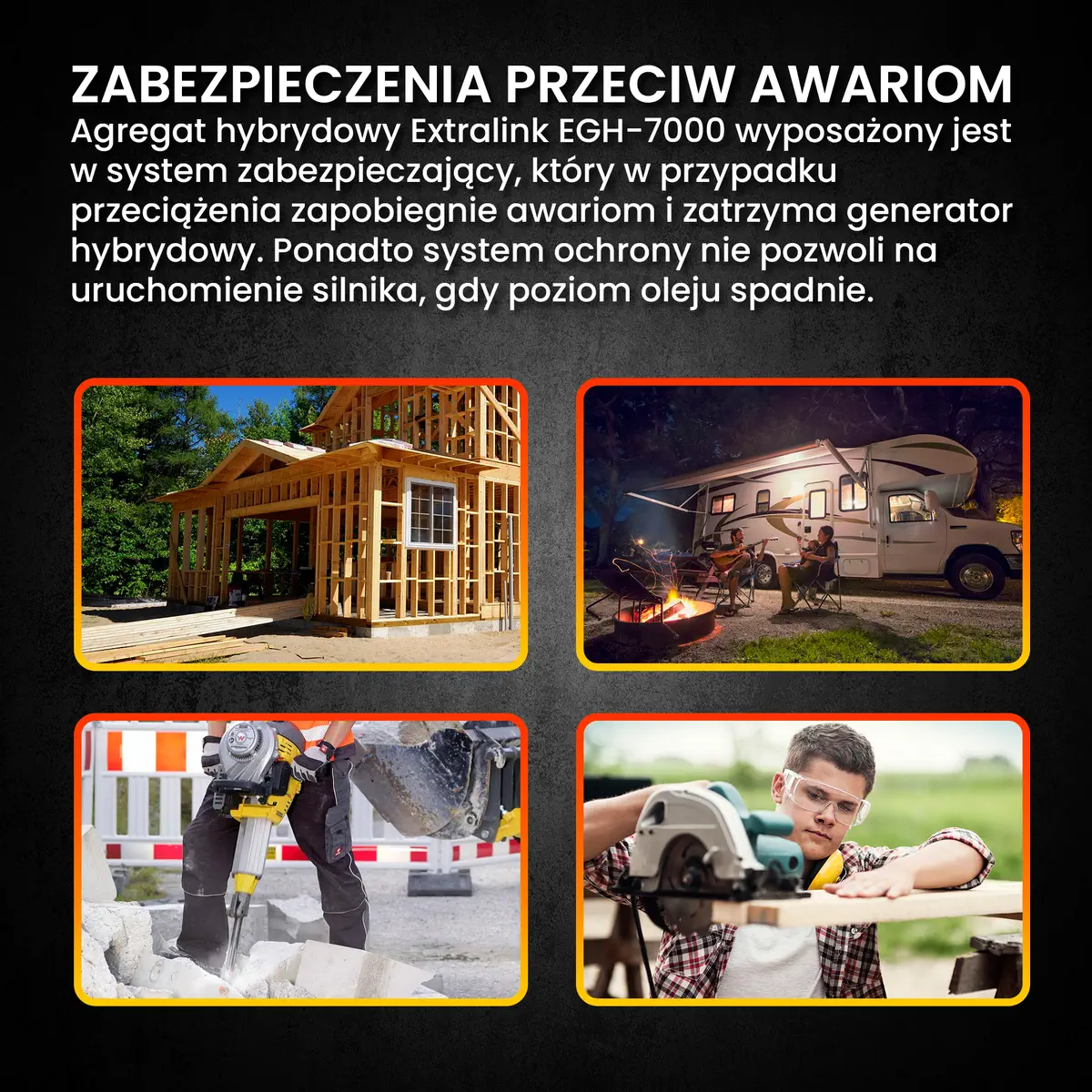 EXTRALINK EGH-7000 HYBRID GENERATOR 7KW