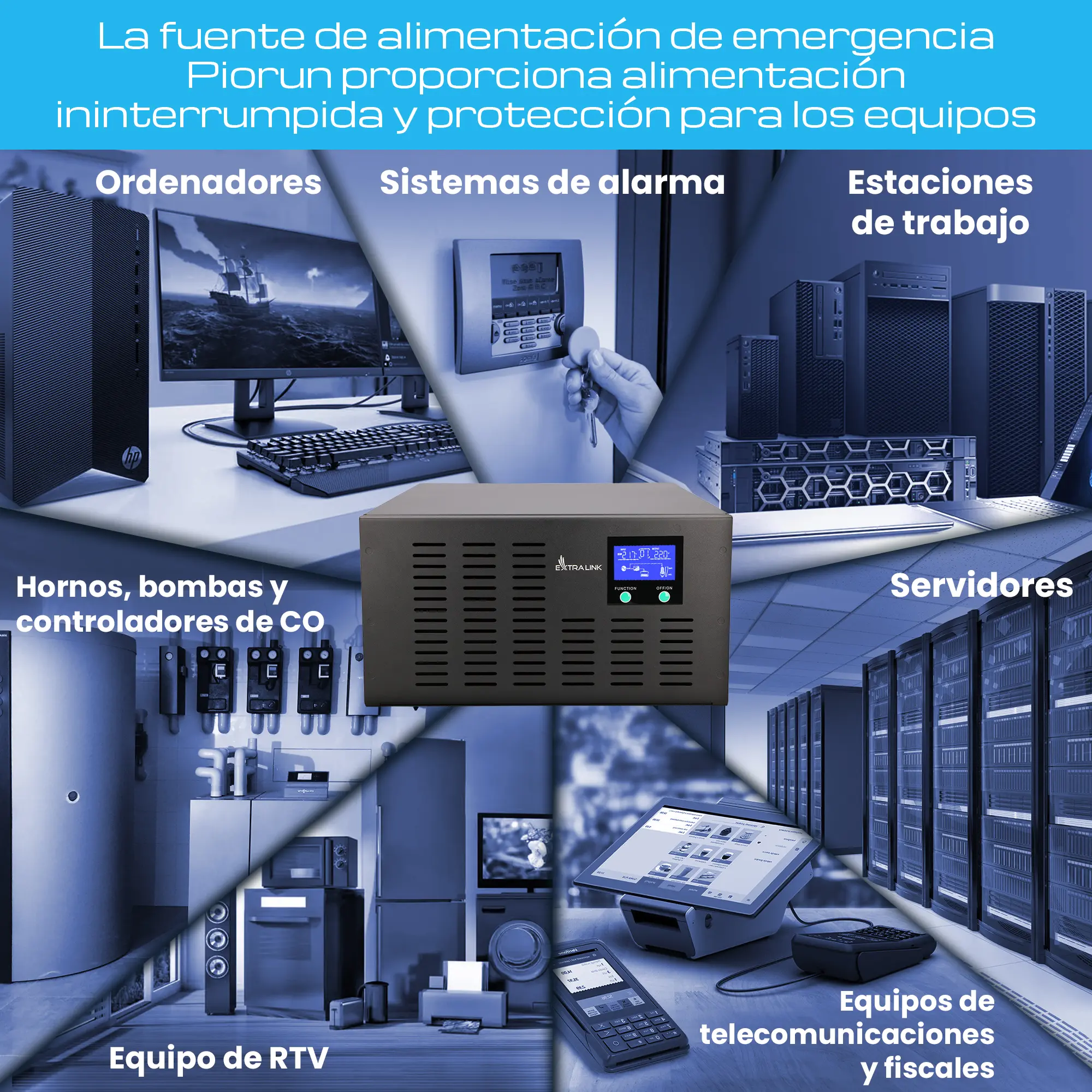EXTRALINK PIORUN 3000VA/2100W PURE SINE WAVE POWER INVERTER batna24