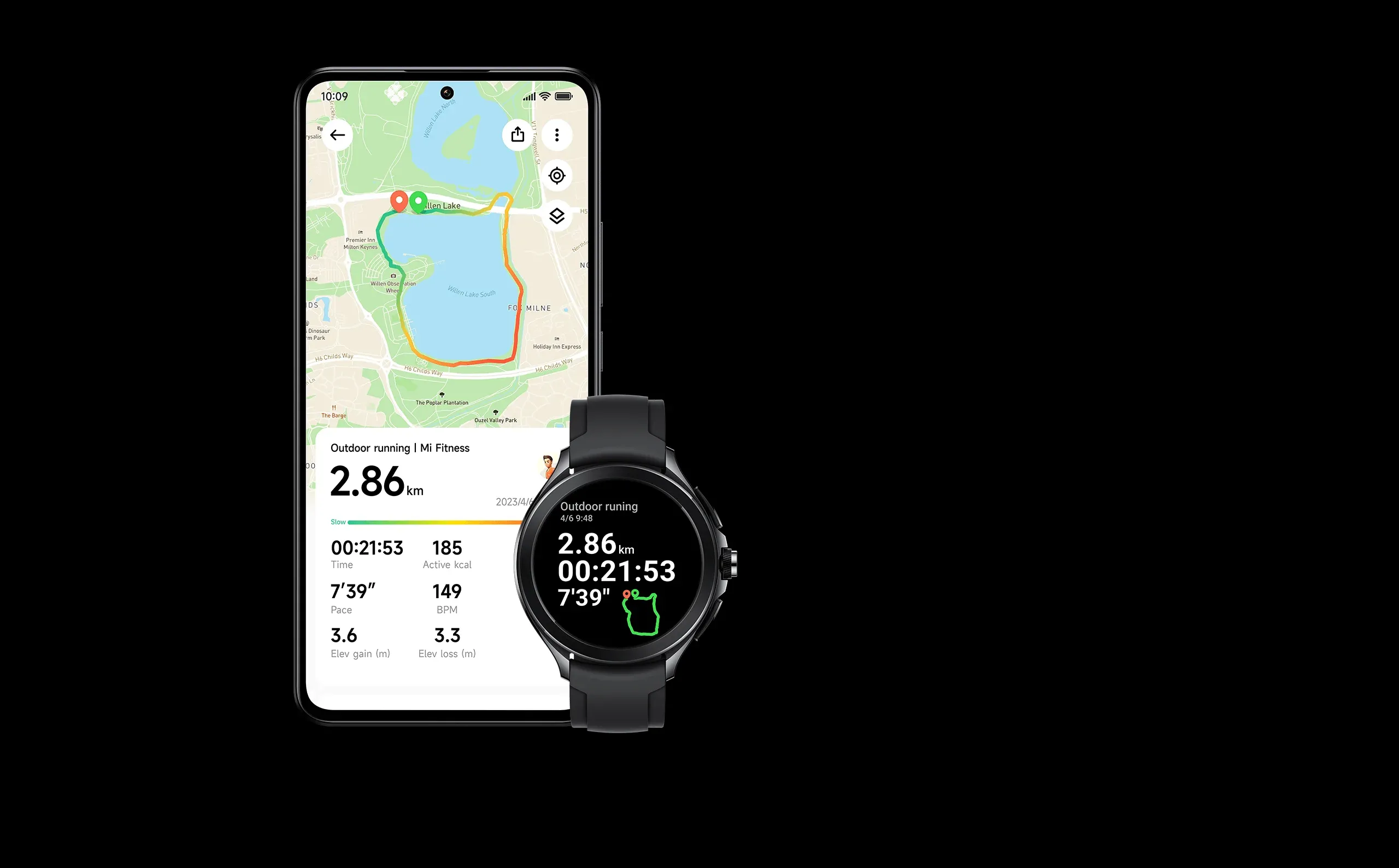 XIAOMI WATCH 2 PRO - 4G LTE SİYAH KASA, SİYAH FLORORUBBER KAYIŞ, M2233W1