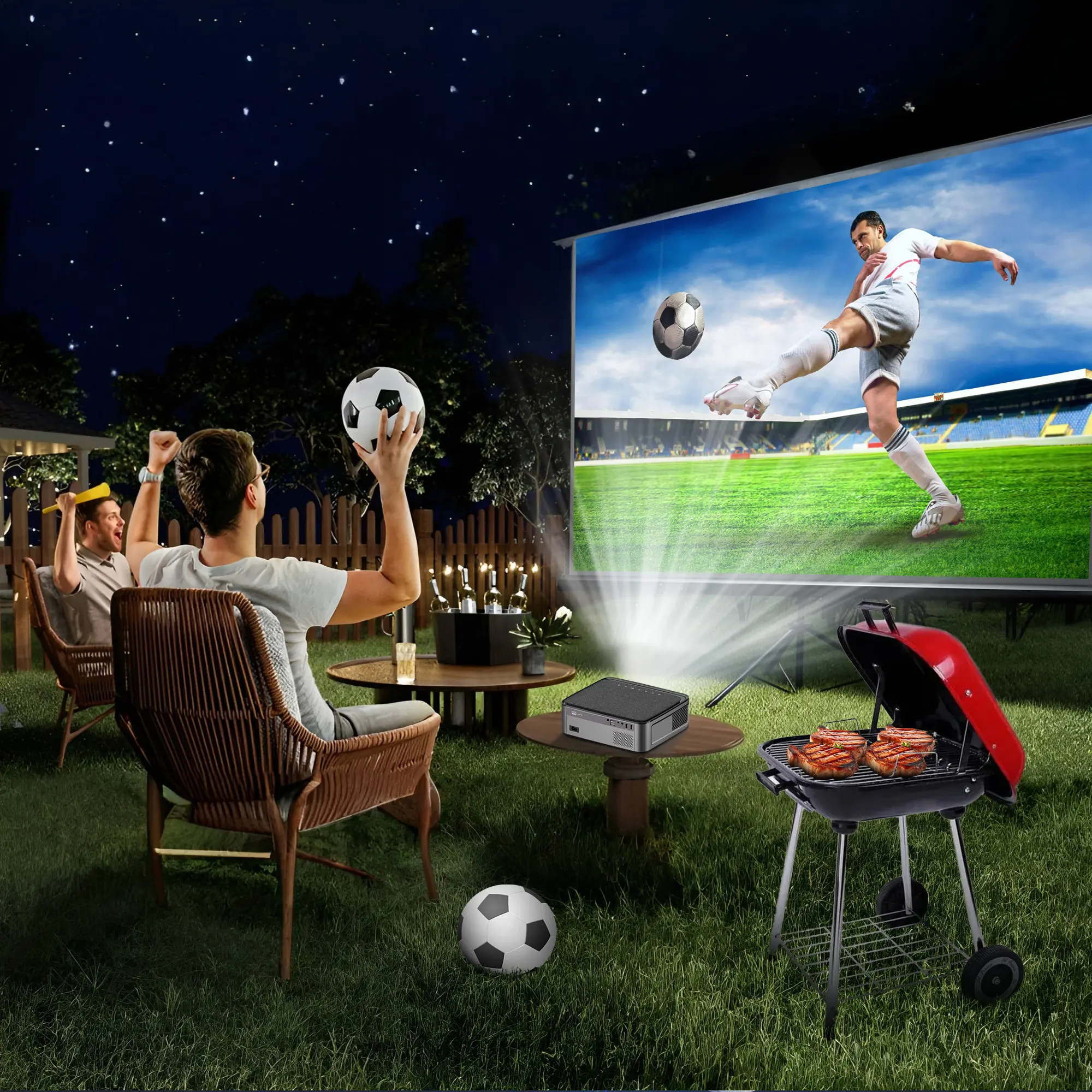 EXTRALINK SMART LIFE VISION PRO, SMART PROJECTOR, 450 ANSI, 1080P, ANDROID 9.0, ESP-450FHD