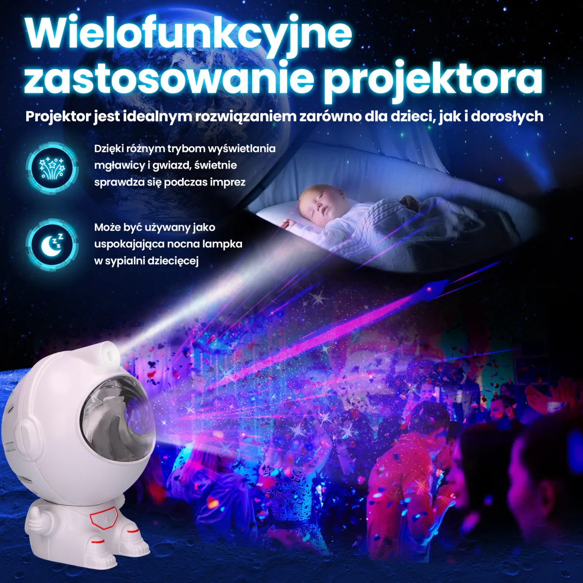 EXTRALINK HOME MINI-S ASTRONAUTA PROJEKTOR GWIAZD 02