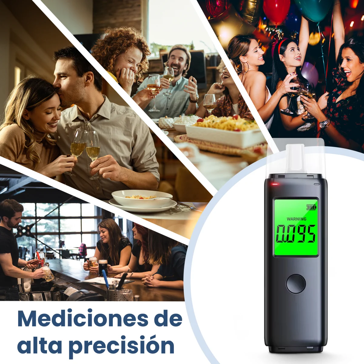 EXTRALINK ALKOLOGIC PO-01 ALCOHOLÍMETRO DOMÉSTICO DE ESTADO SÓLIDO
