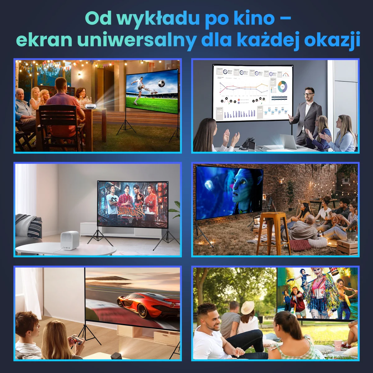 EXTRALINK PROJECTION SCREEN 72"
