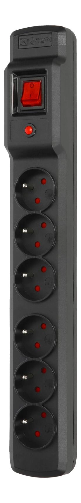 ARMAC MULTI M6 PROTEZIONE CIABATTA 6X PRESE, 3M CAVO, NERO