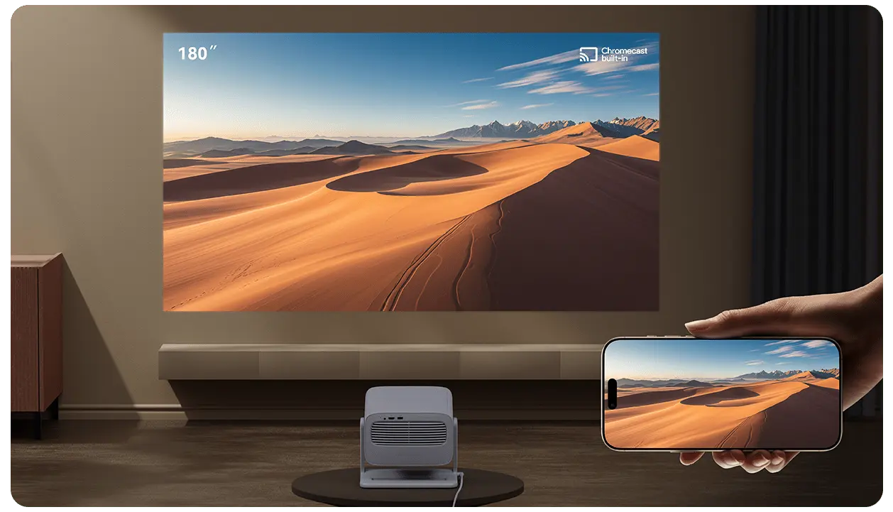 XIAOMI WANBO VALI 1, WHITE, 900ANSI, ANDROID TV 11.0, FULLHD, GIMBAL