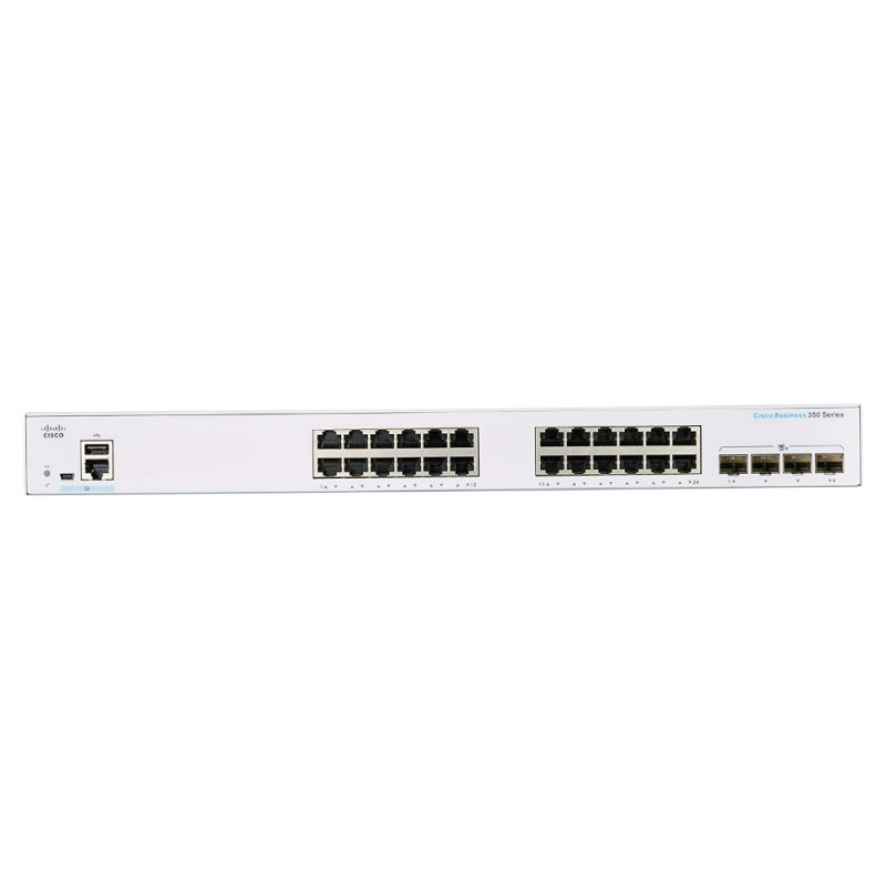 CISCO CBS350-24T-4X 24-PORT 10/100/1000 SWITCH, 4X SFP+