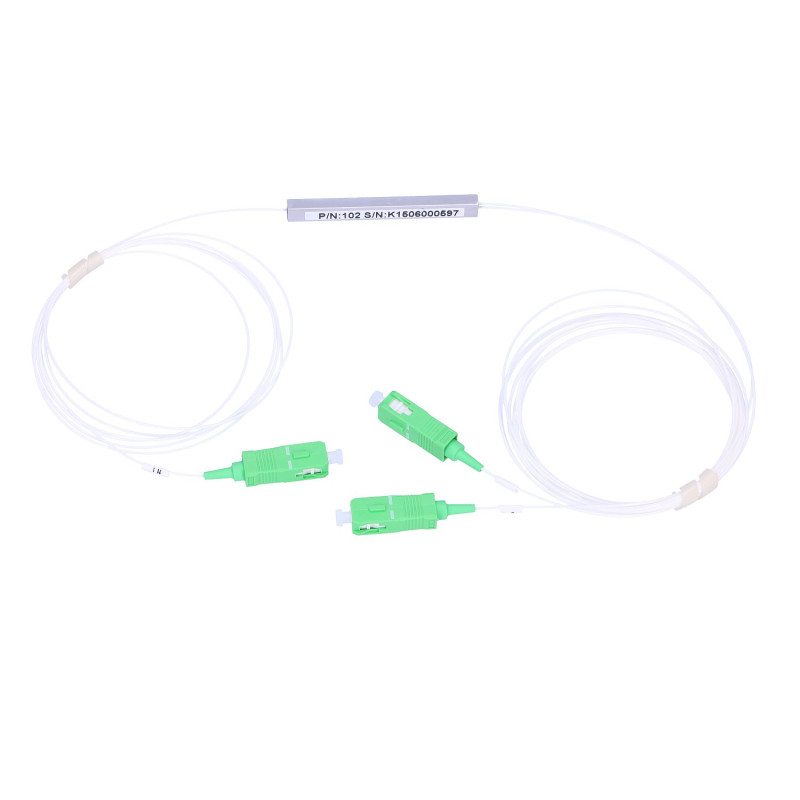 Extralink 1:2 PLC SC/APC Splitter 2mm, G657A, ABS Module, 1,5m