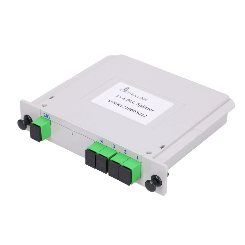 Extralink 1:4 PLC SC/APC Splitter Slot Type