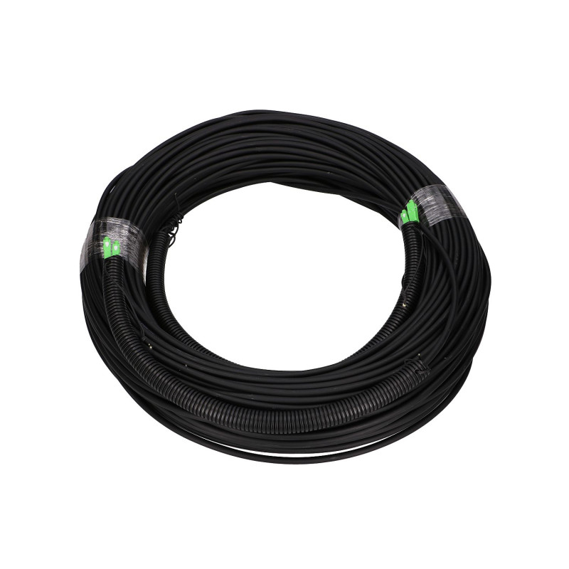 Extralink 2J SC/APC-SC/APC Patchcord Jednomodowy, Zewnętrzny, DUPLEX G657A2, 100m