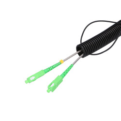 Extralink 2J SC/APC-SC/APC Patchcord Jednomodowy, Zewnętrzny, DUPLEX G657A2, 100m