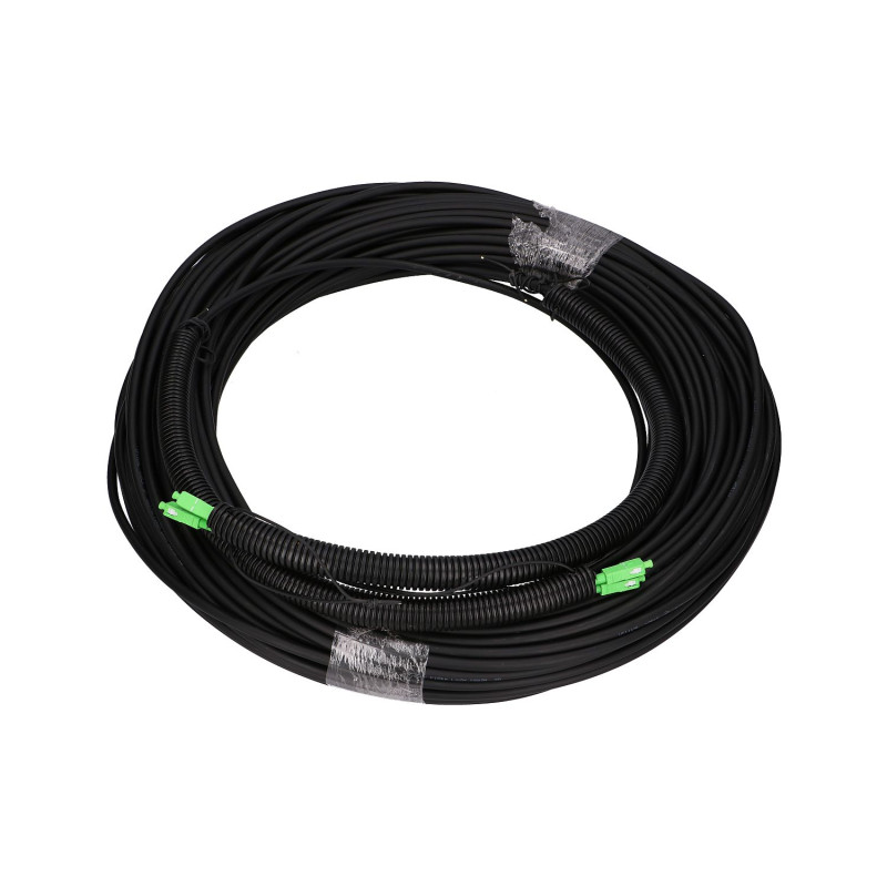 Extralink 2J SC/APC-SC/APC Patchcord Jednomodowy, Zewnętrzny, Duplex, G657A2, 75m