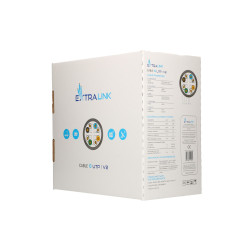 Сетевой кабель Extralink CAT6 UTP (U/UTP) V2 Внутренний, 305M