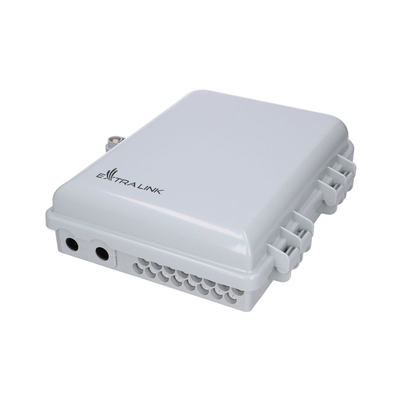 Extralink Emma V2 | Fiber optic terminal box | 16 core, white, min-span