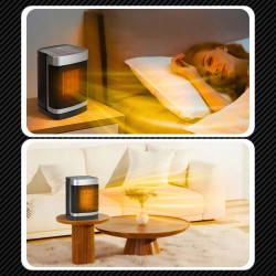 EXTRALINK GRZEJNIK ELEKTRYCZNY KOLUMNOWY CERAMICZNY FARELKA 1500W PILOT LED - Imagem 2