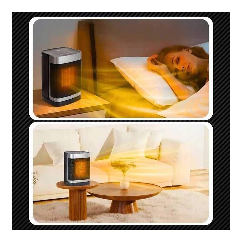 EXTRALINK GRZEJNIK ELEKTRYCZNY KOLUMNOWY CERAMICZNY FARELKA 1500W PILOT LED - Imagem 2