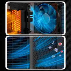 EXTRALINK GRZEJNIK ELEKTRYCZNY KOLUMNOWY CERAMICZNY FARELKA 1500W PILOT LED - Imagem 7