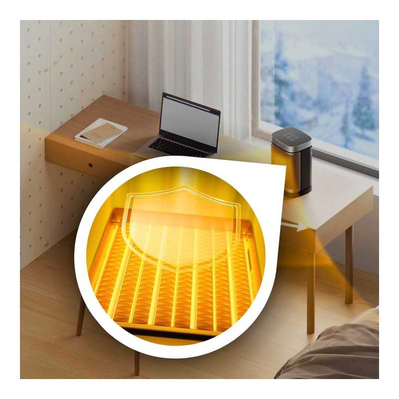 EXTRALINK GRZEJNIK ELEKTRYCZNY KOLUMNOWY CERAMICZNY FARELKA 1500W PILOT LED - Imagem 9