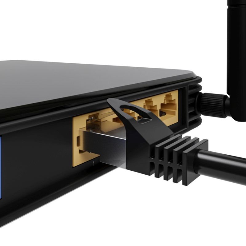 Extralink Kat.5e FTP 1m | LAN Patchcord | Cabo de cobre de par trenzado