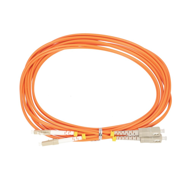 Extralink LC/UPC-SC/UPC | Patchcord | Multimodový, OM2, Duplex, 3mm, 5m