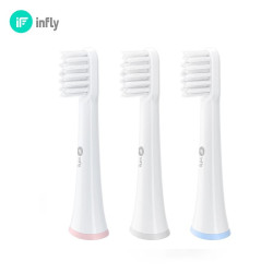 infly P20C | Cabeza de cepillo de dientes | 3 paquetes