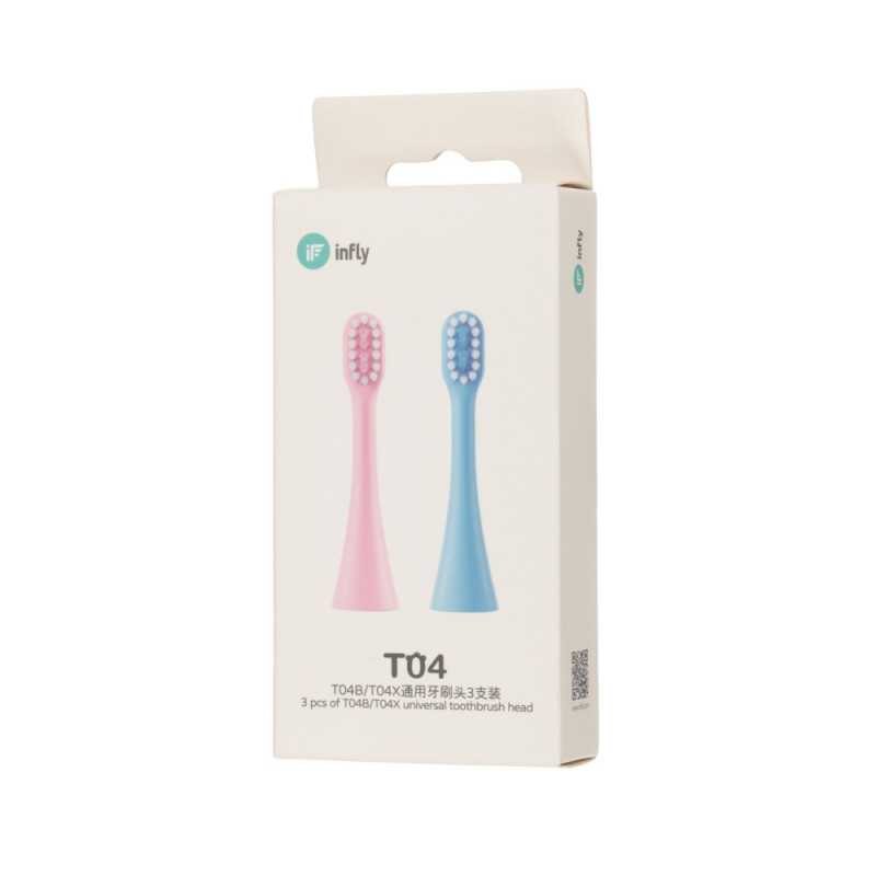 infly T04B/T04X Azul | cabeza de cepillo de dientes | 3 paquetes - Imagen 4