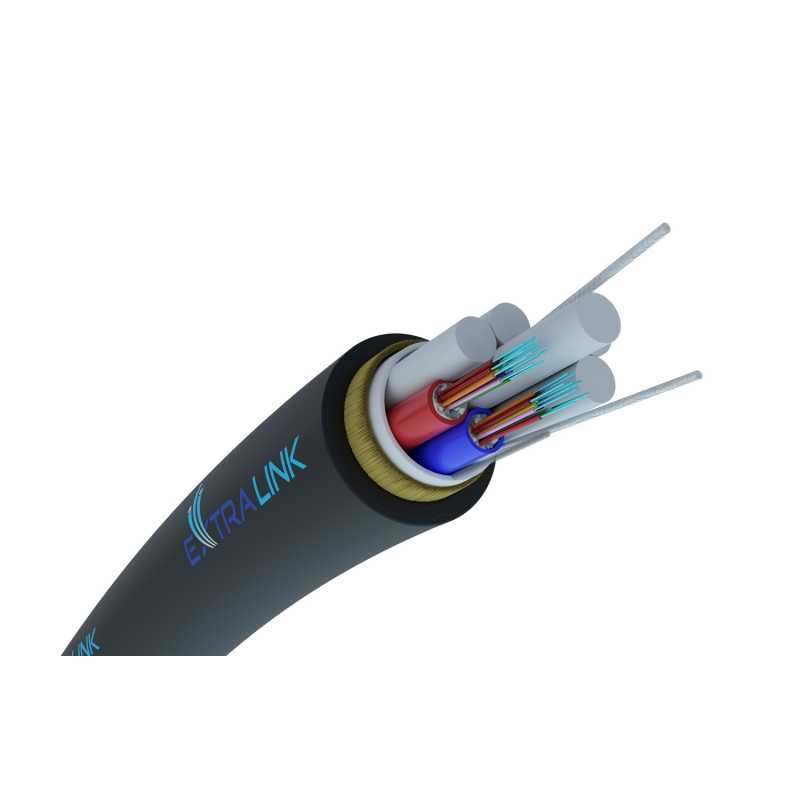 Fiberhome XOTKtsdD 24F | Fibra óptica | ADSS, 4kN FRP, 24J, G652D, 10,8mm, aéreo