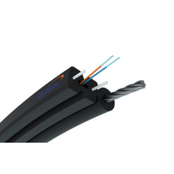Aerial flat fiber optic cable 2F | S-NOTKSP, single mode,...