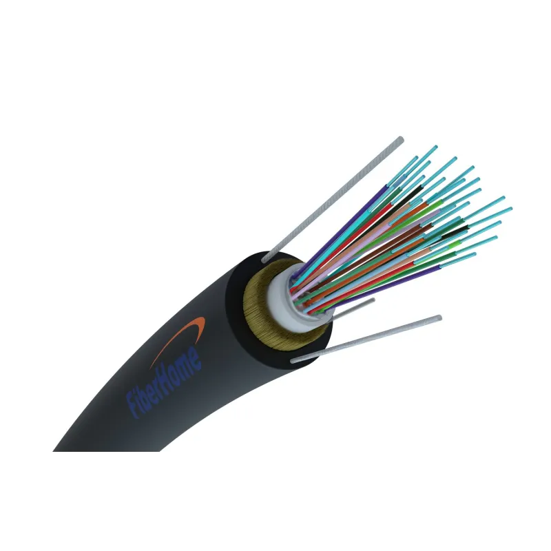 Nadzemní optický kabel Z-XOTKtcdD 24F | jednomodový, 24J, G652D, 1,5kN, 5,9mm, aramid | Fiberhome