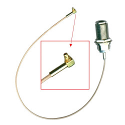 RF Pigtail MikroTik ACMMCX, MMCX на N-TYPE Female, 360mm