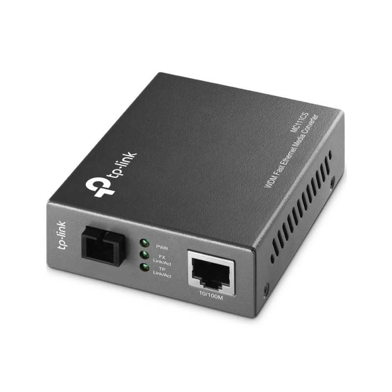 TP-Link MC111CS | Medienkonverter | 1x SC/UPC, 1x RJ45 100Mb/s, 1550/1310nm, Einzelmodus