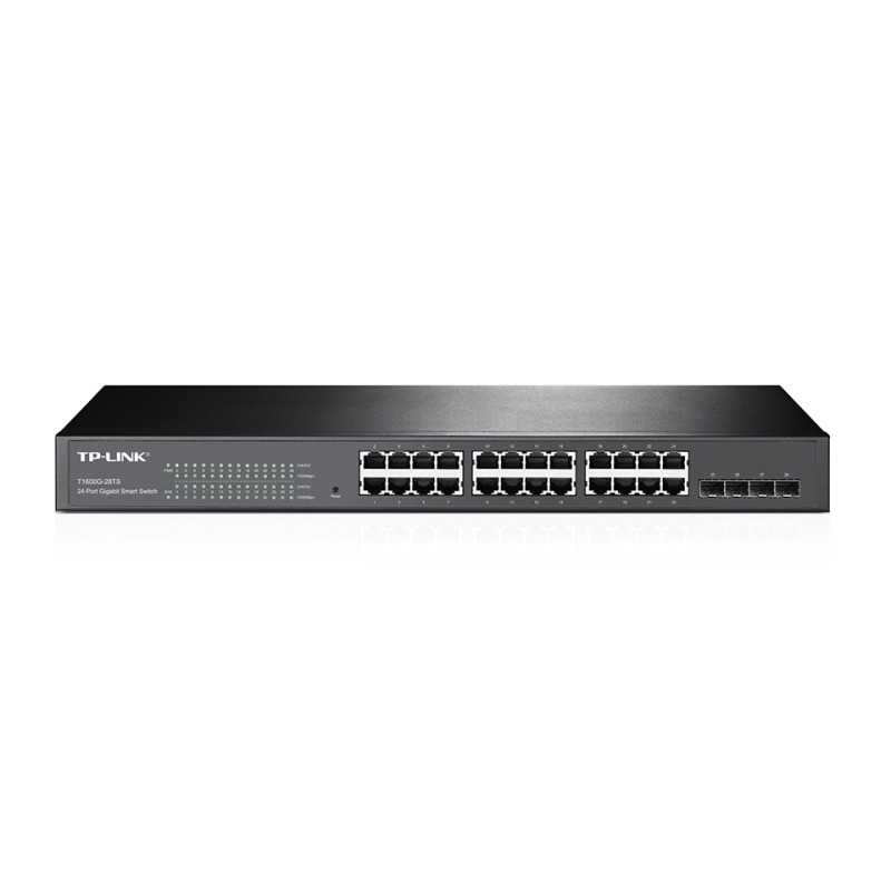 TP-Link T1600G-28TS (TL-SG2424) Yönetilebilir Switch, 24x RJ45 1000Mb/s, 4x SFP