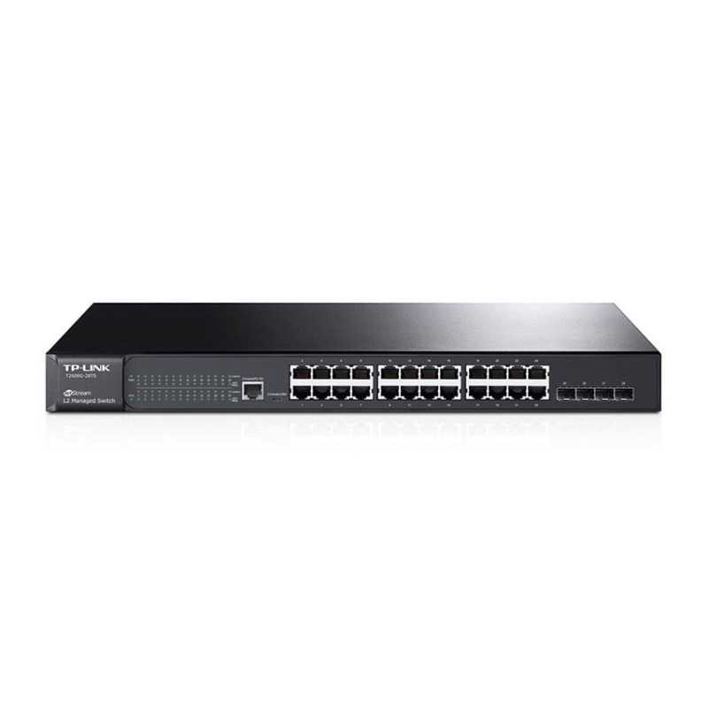 TP-Link T2600G-28TS (TL-SG3424 | Switch | 24x RJ45 1000Mb/s, 4x SFP, Managed