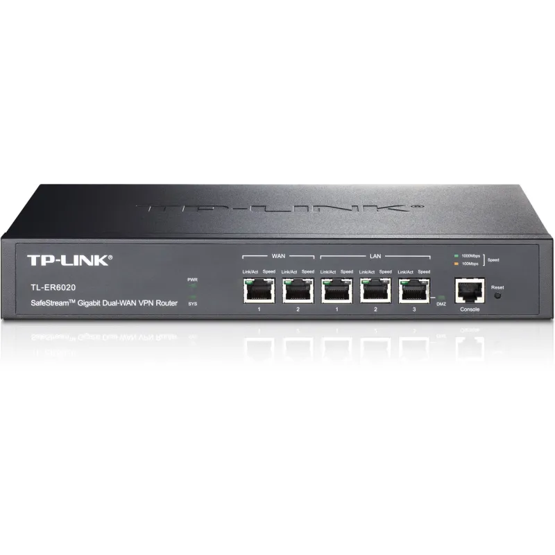 Router TP-Link TL-ER6020, 5x RJ45 1000Mb/s, VPN SafeStream
