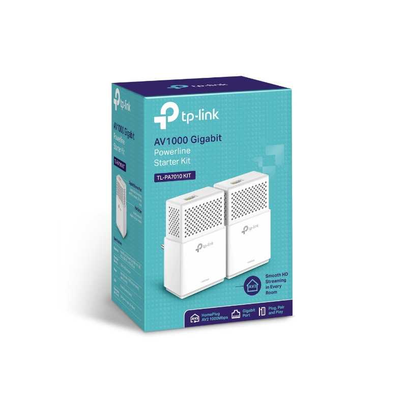Гигабитные сетевые адаптеры TP-Link TL-PA7010 KIT Powerline, RJ45 1000Mb/s - Изображение 3