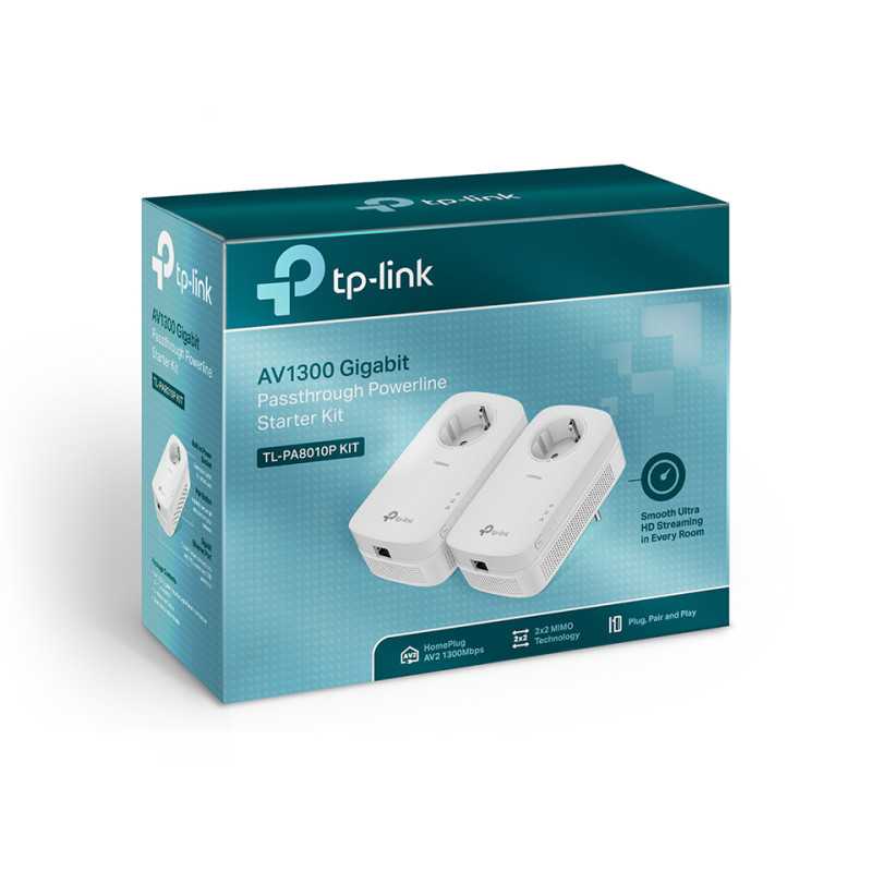 TP-Link TL-PA8010P KIT | Kit de Inicio de Adaptadores AV1300 | Powerline HomePlug AV - Imagen 2
