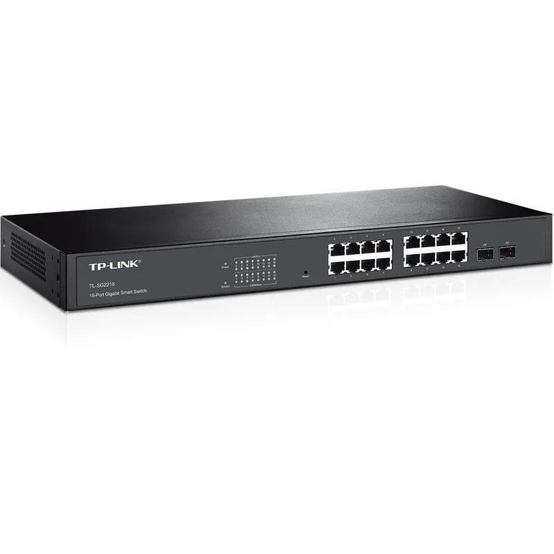 TP-Link TL-SG2216 | Switch | 16x RJ45 1000Mb / s, 2x SFP, Rack, Gerenciado