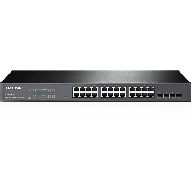 Switch TP-Link TL-SG2424, 24x RJ45 1000Mb/s, 4x SFP, Rack, Gestito