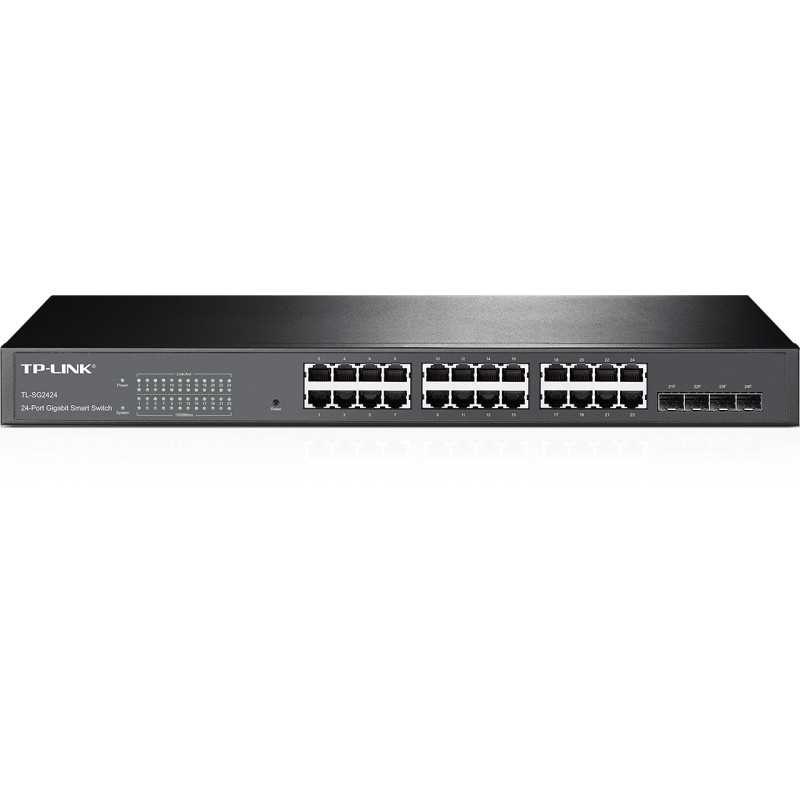 TP-Link TL-SG2424 | Switch | 24x RJ45 1000Mb / s, 4x SFP, Rack, Gerenciado