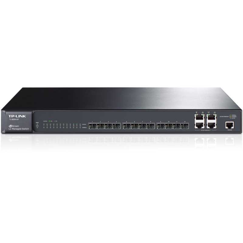 TP-Link TL-SG5412F | Switch | 12x SFP, 4x RJ45 1000Mb/s Combo, Rack, Gerenciado