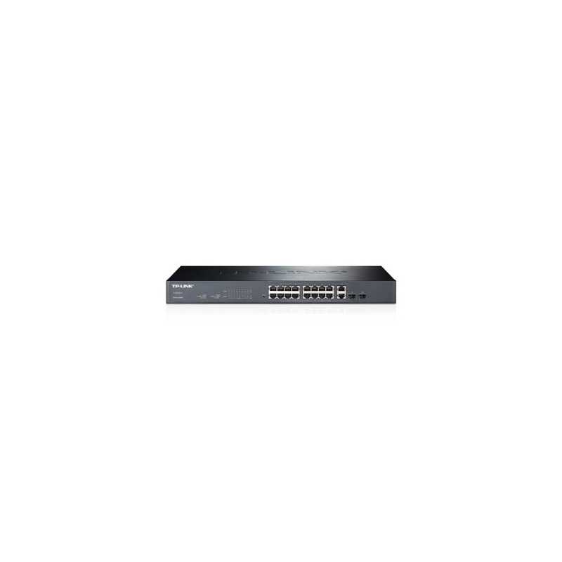 Switch TP-Link TL-SL2218, 16x RJ45 100Mb/s, 2x RJ45 1000Mb/s, 2x SFP, Rack, Gestito